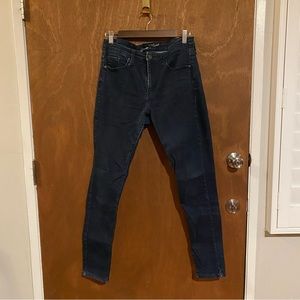 Dark Wash High Rise Skinny Jeans